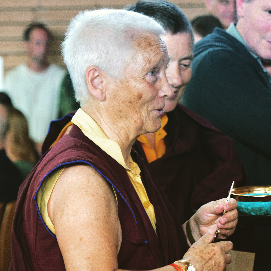 Lama Yeshe Sangmo with 17th Karmapa in Appenweiher July 2023 | BodhiPath Renchen-Ulm